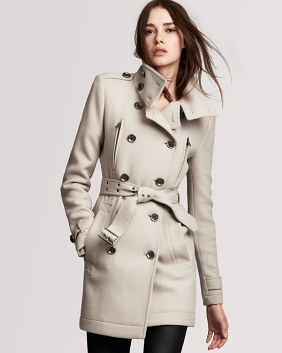 Burrbury brit double breasted wool coat 1095USD