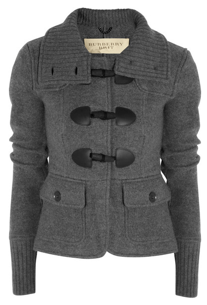Burberrybrit duffle merino wool cardigan 895