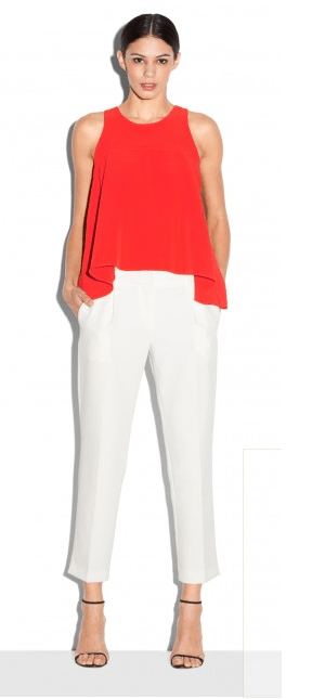 Italian Cady Trapeze Top USD250